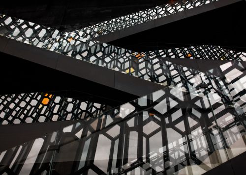 Harpa Shadow and Light - On White